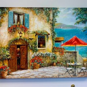 Printed canvas image. Horizontal size 40”w x 30”h